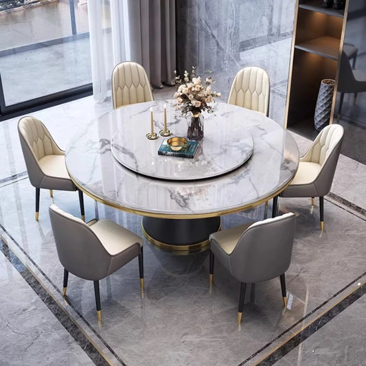 Modern Table and Chair Combination Round Table