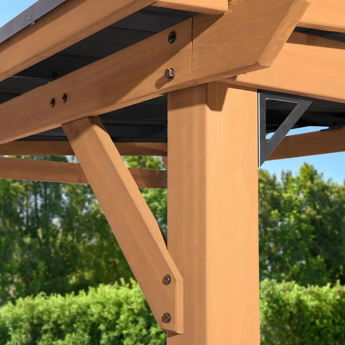 Grill Gazebo 6 x 8 FT,Cedar Wood BBQ