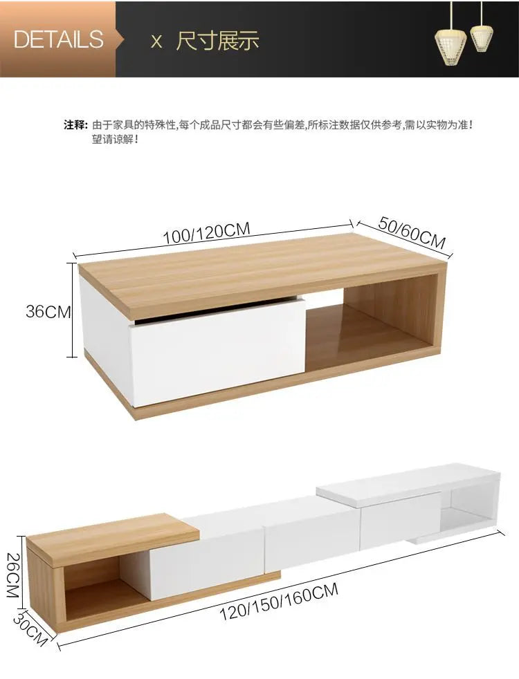 Modern Adjustable Wooden TV Cabinet