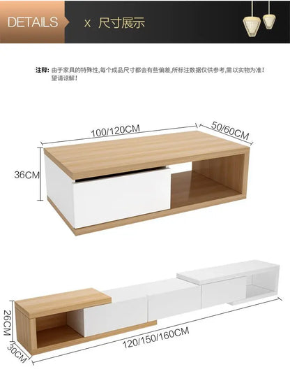 Modern Adjustable Wooden TV Cabinet