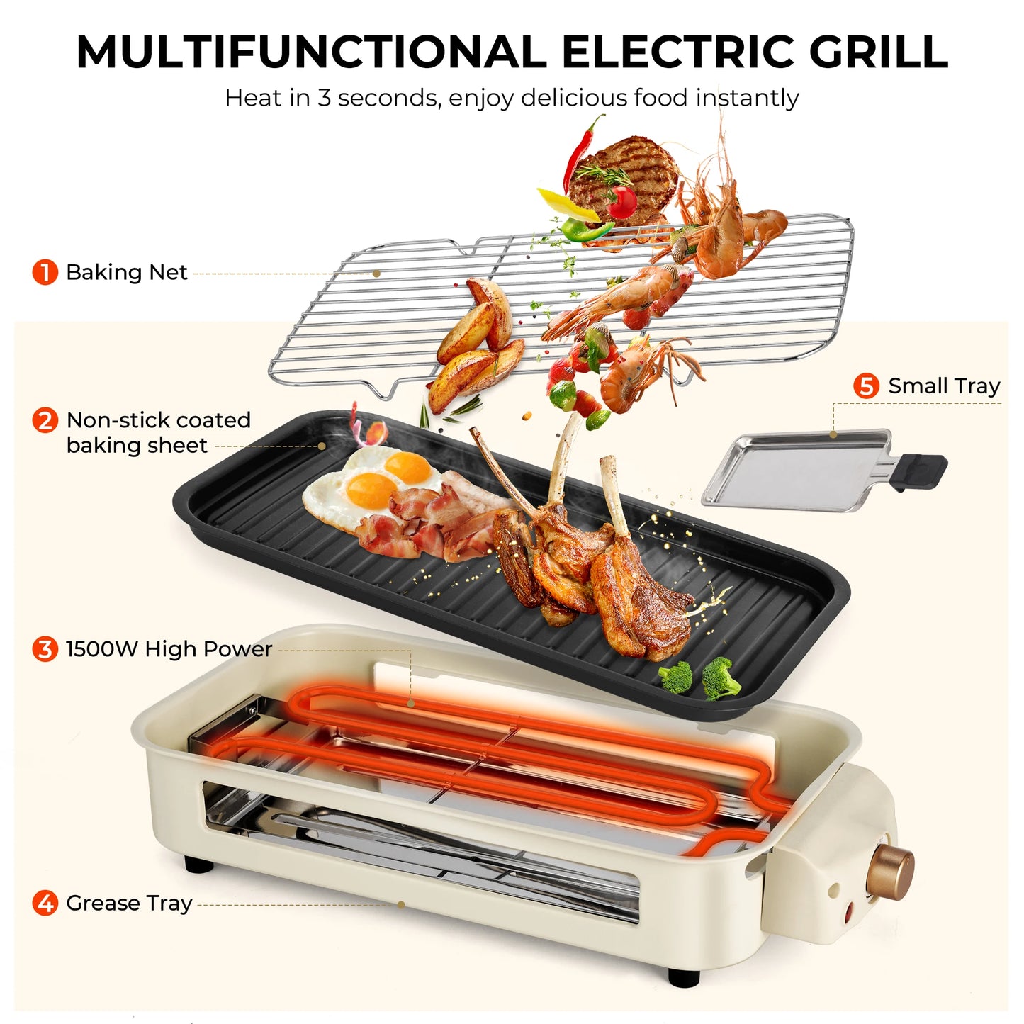 sumetas smokeless electric grill