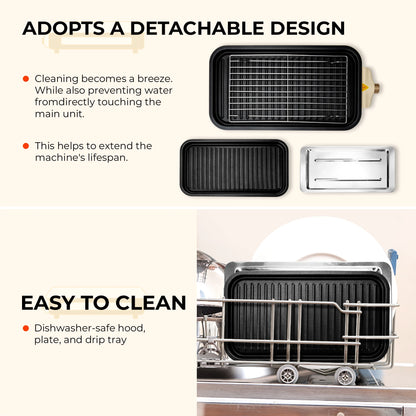 sumetas smokeless electric grill