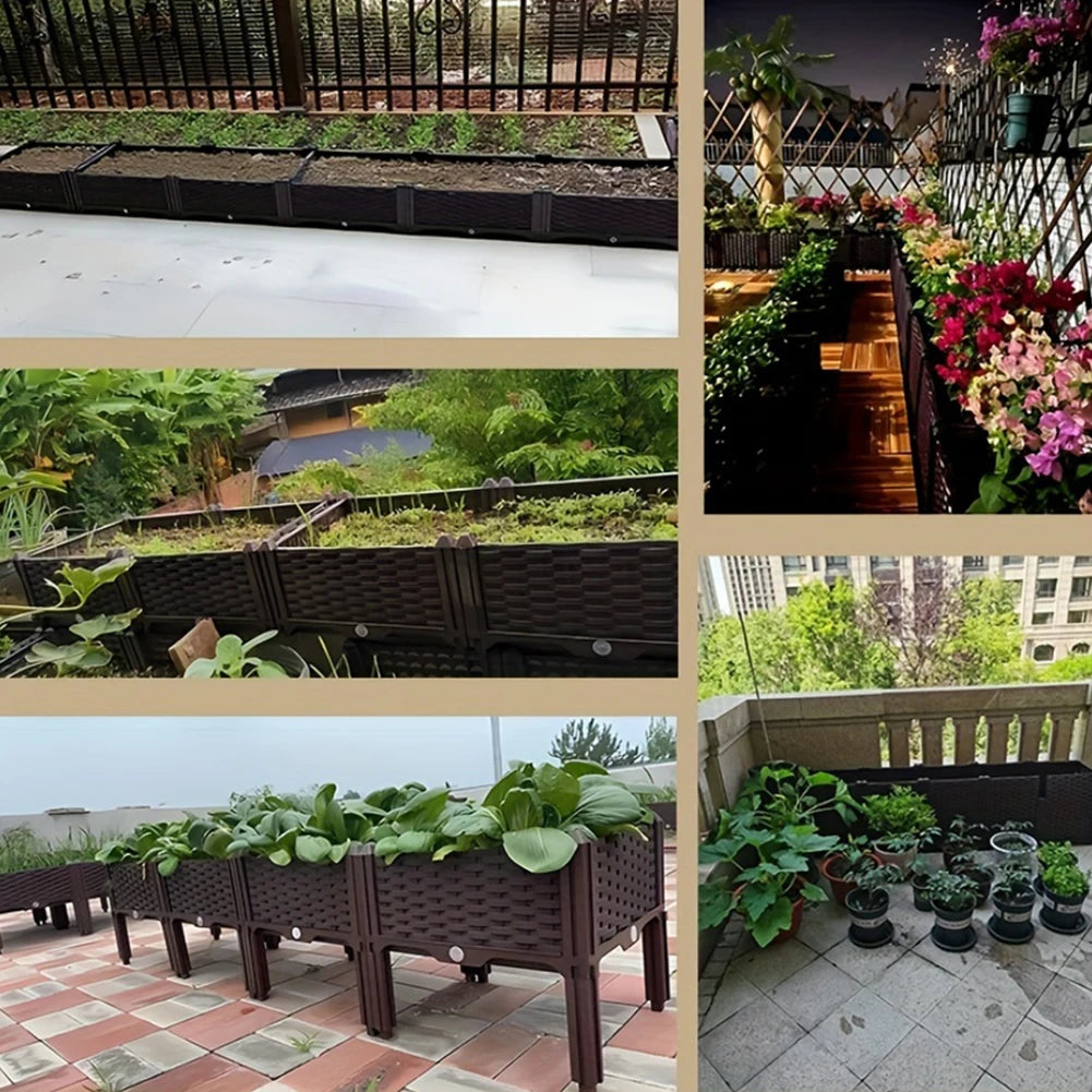 Plastic Raised Garden Bed with Legs