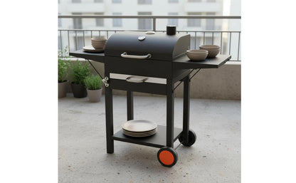 Wheeled Charcoal Barbecue Grill Domed Lid