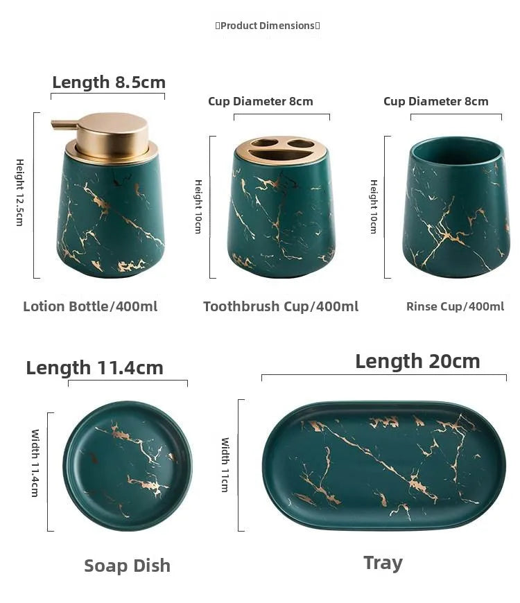 Luxury Ceramic Bathroom Accessories