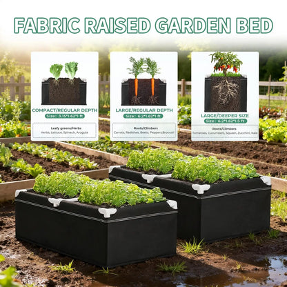 Fabric Garden Plant Bed Rectangular