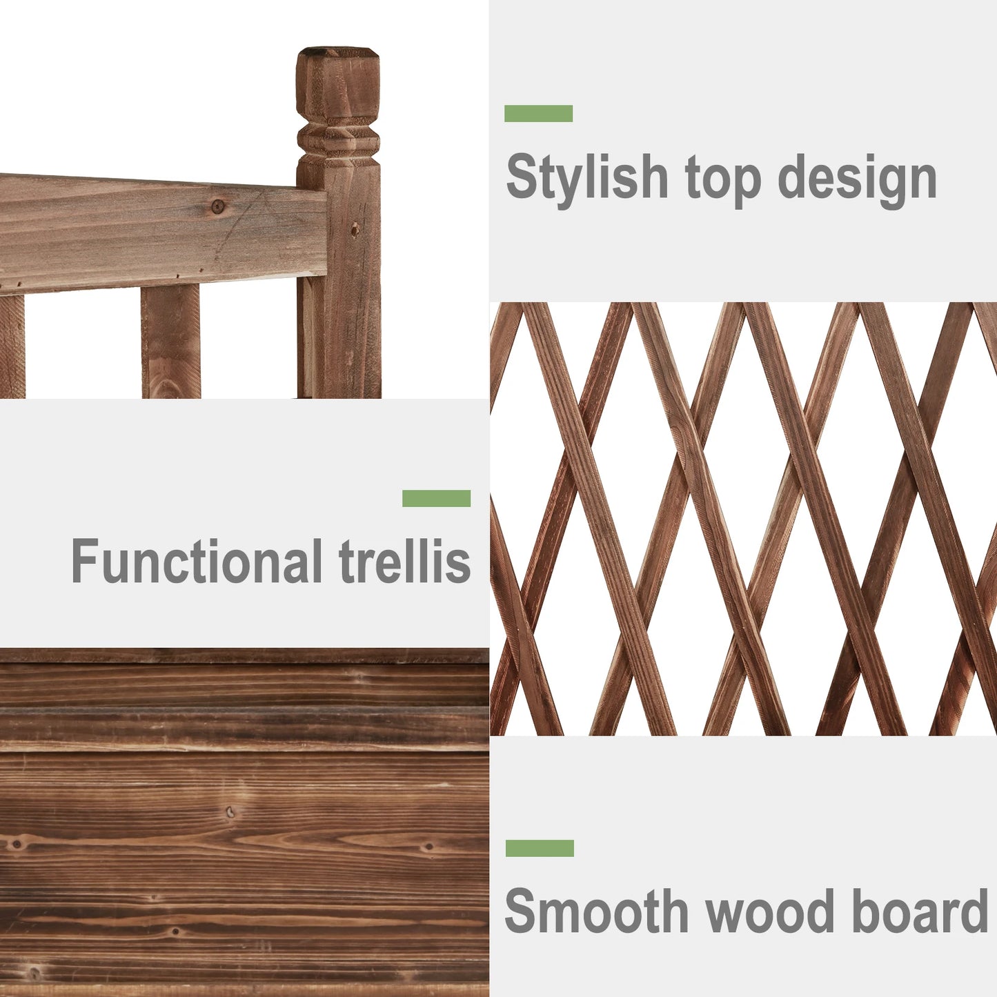Raised Garden Bed, Wooden Planter Box
