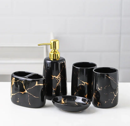 Ceramic Toiletries Bathroom Set