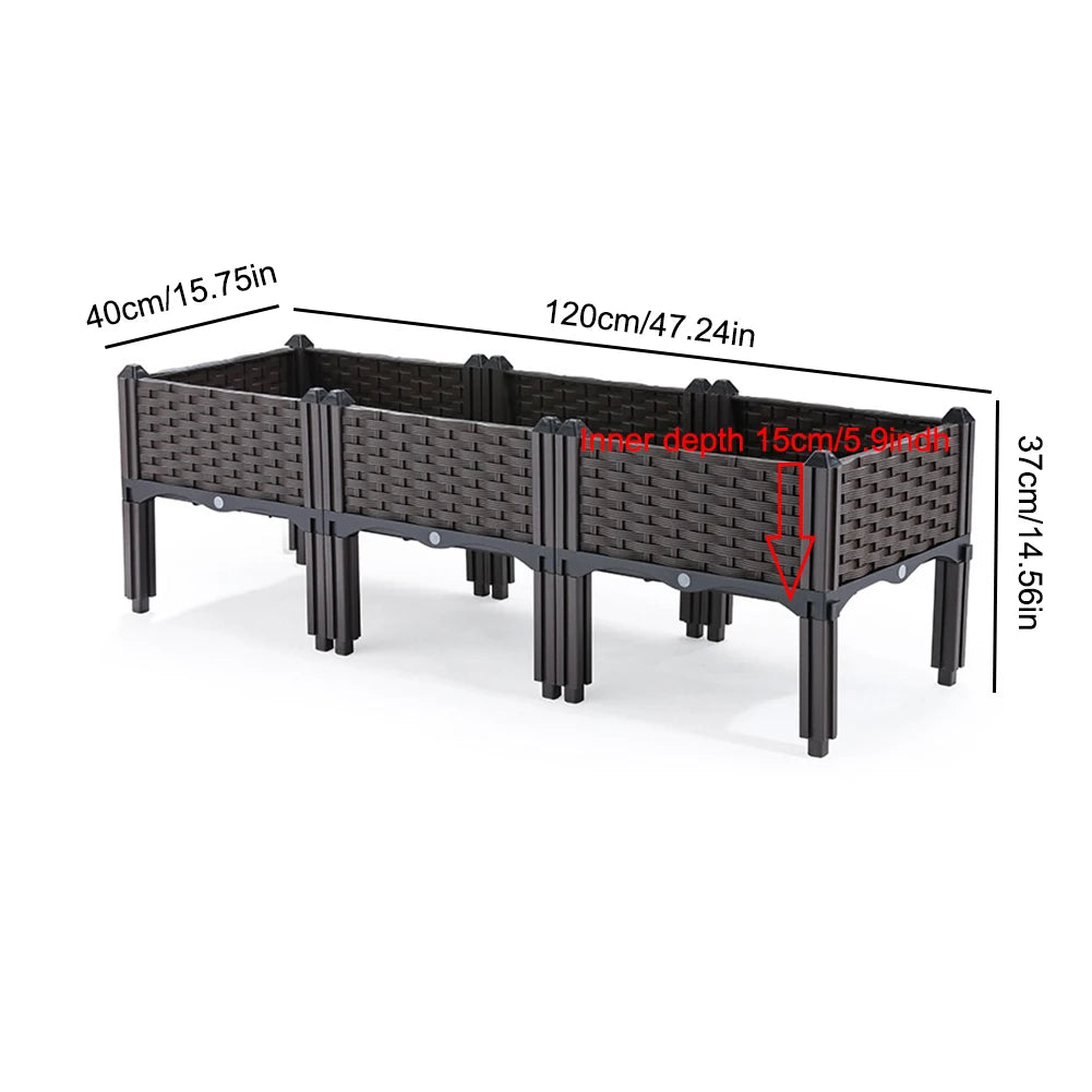 Plastic Raised Garden Bed with Legs