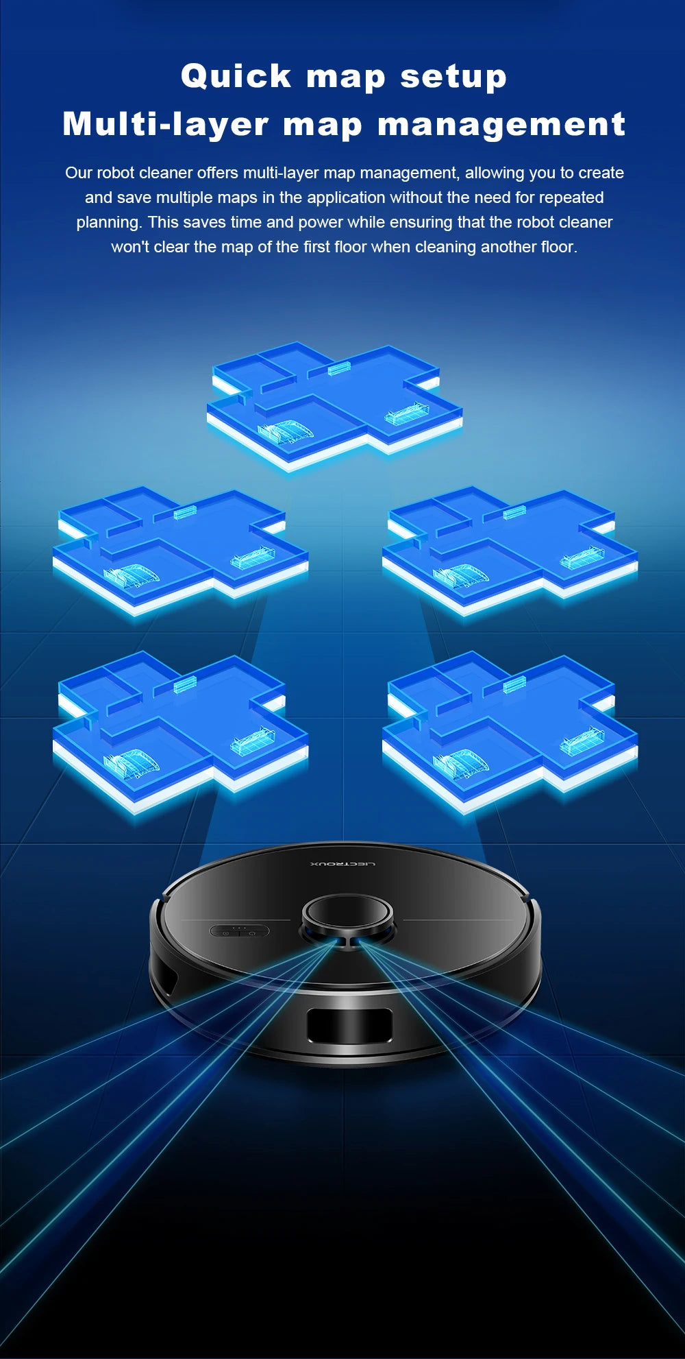 LDS Robot Vacuum Cleaner & Mop
