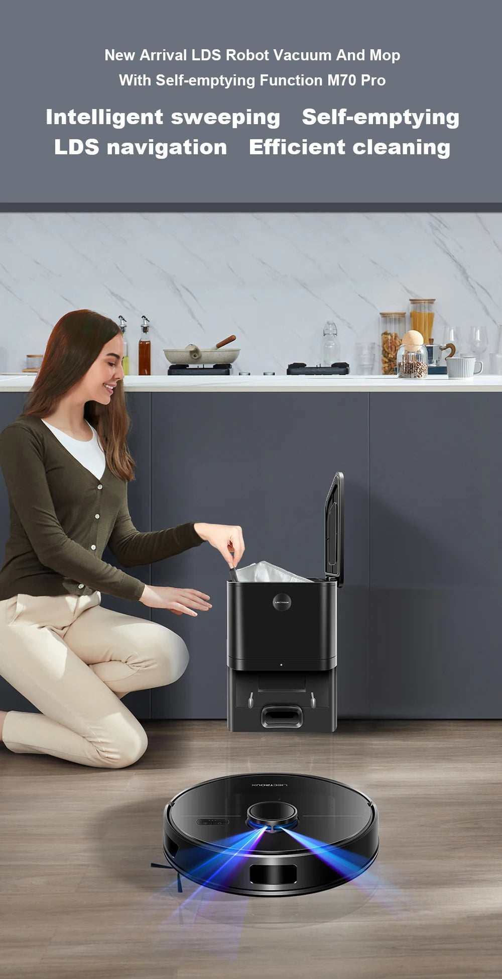 LDS Robot Vacuum Cleaner & Mop