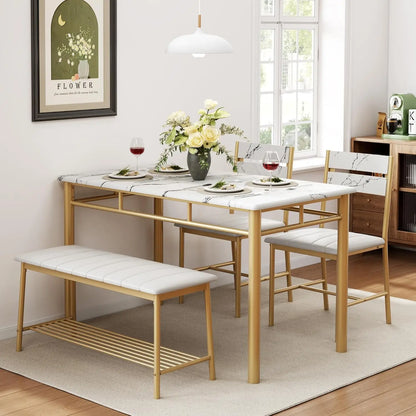 IRONCK Dining Table Set for 4