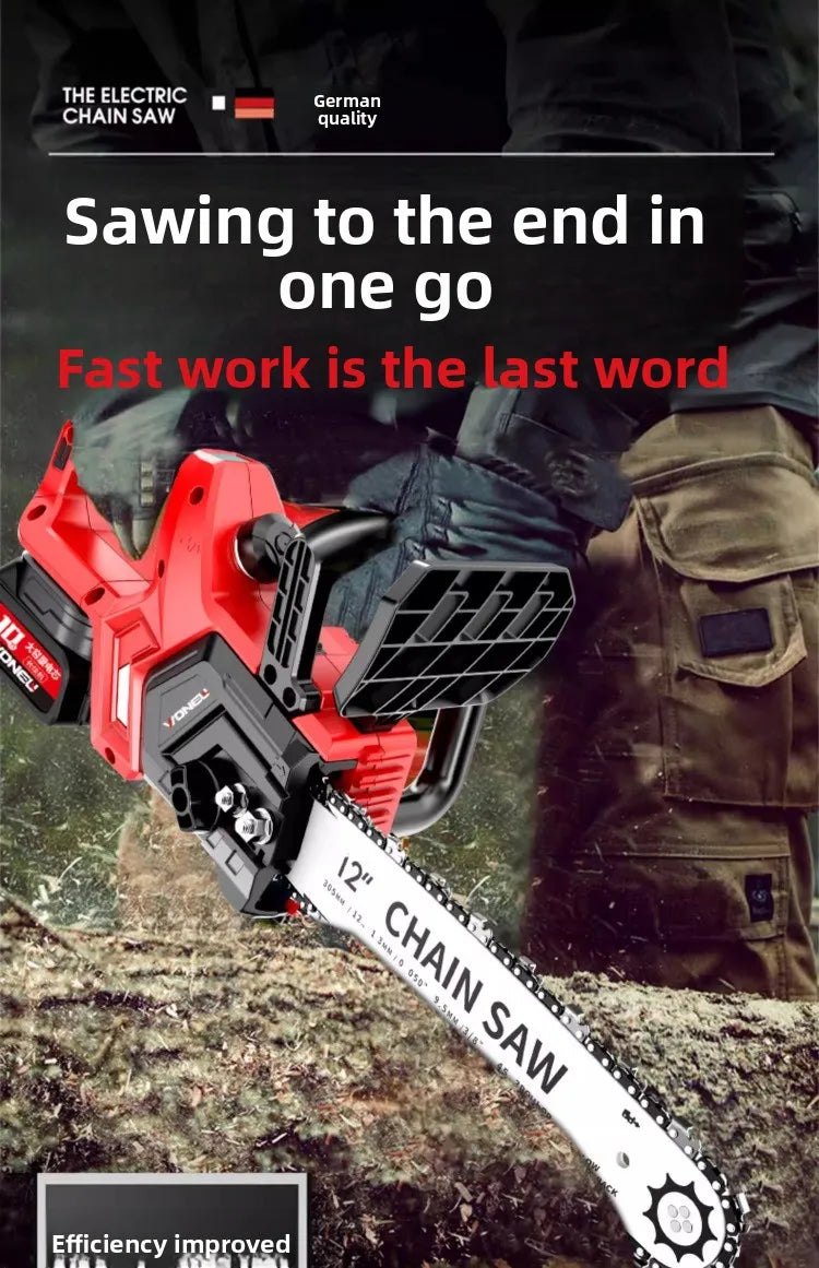 Cordless chainsaw household
