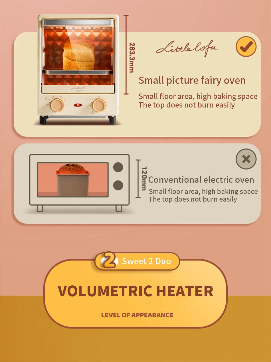 12L Mini Vertical Electric Oven