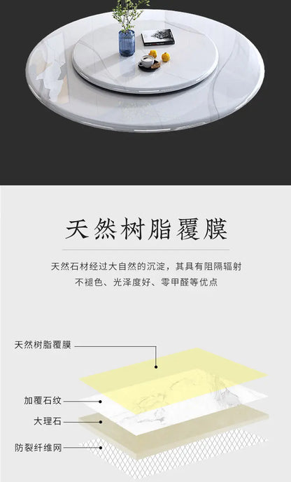 Modern Table and Chair Combination Round Table