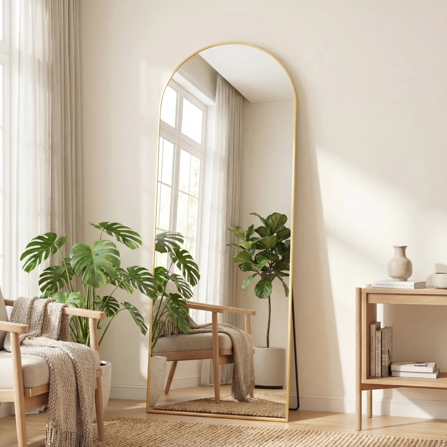 Floor Mirror with Aluminum Alloy Frame