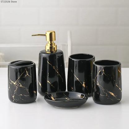 Ceramic Toiletries Bathroom Set