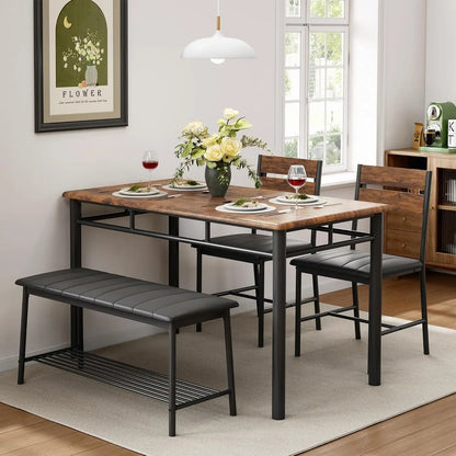 IRONCK Dining Table Set for 4