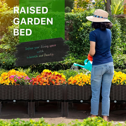 Plastic Raised Garden Bed with Legs