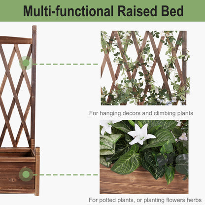 Raised Garden Bed, Wooden Planter Box