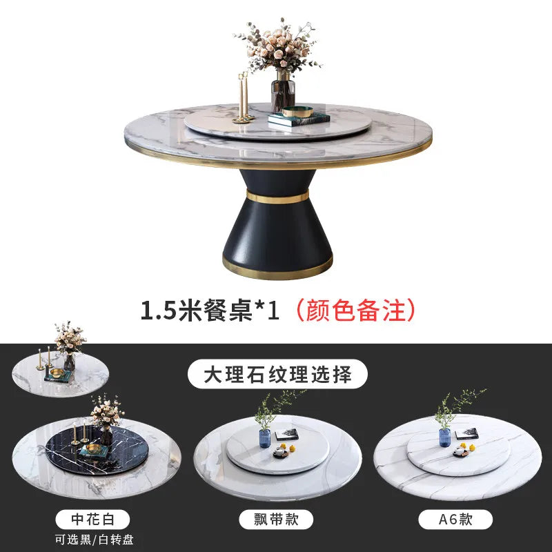 Modern Table and Chair Combination Round Table