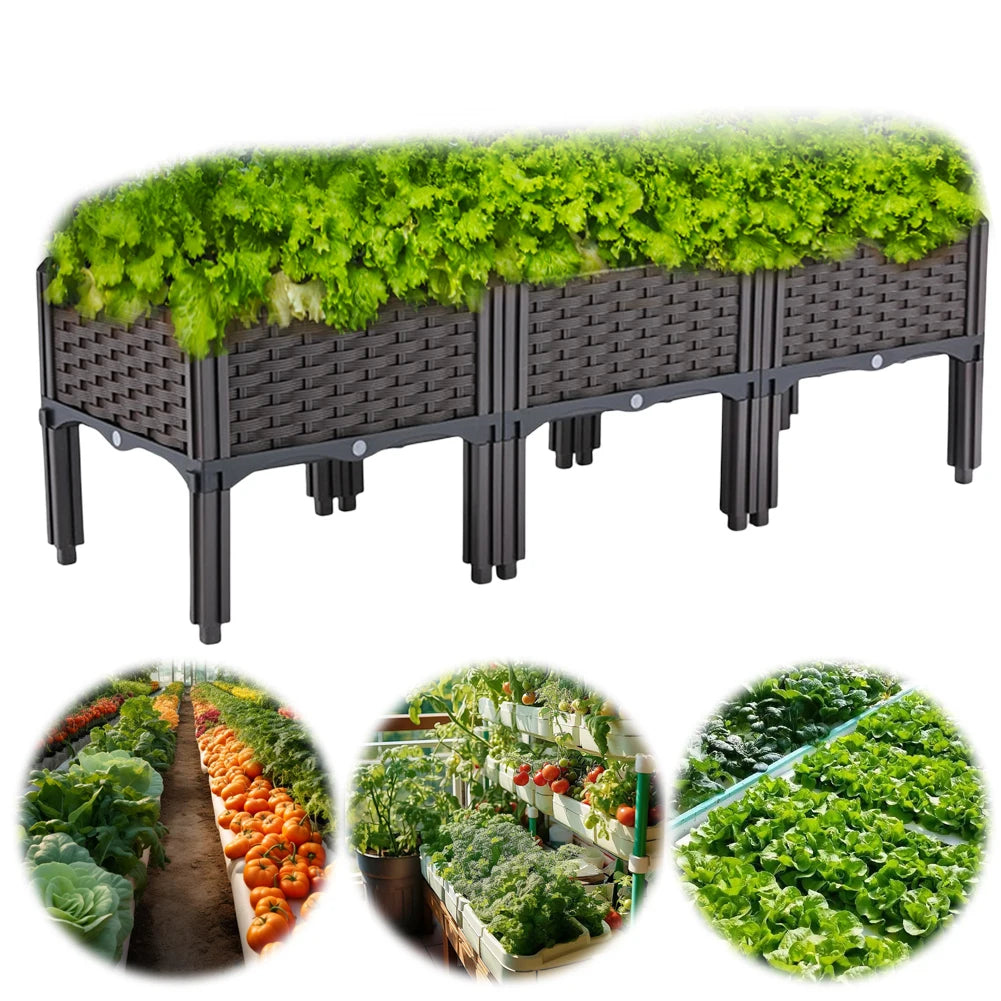 Plastic Raised Garden Bed with Legs