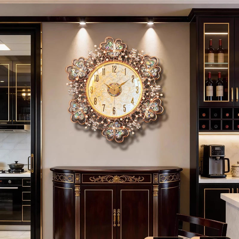 European Shell Wall Clock Luxury