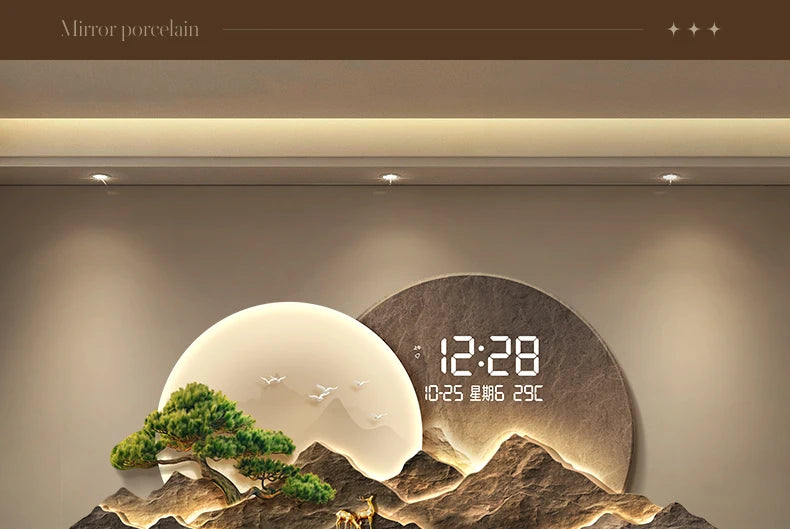 Modern Nordic Wall Watch Digital