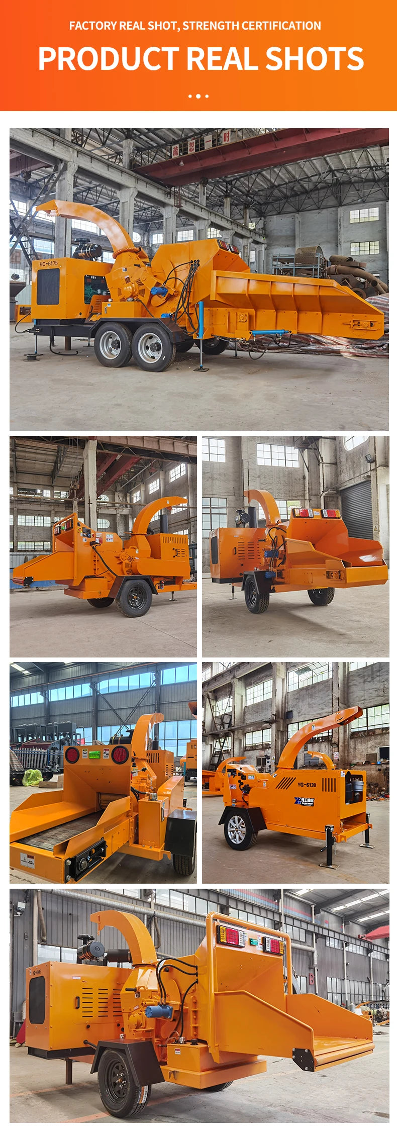 Hot Selling Engine Wood Crusher Chipper