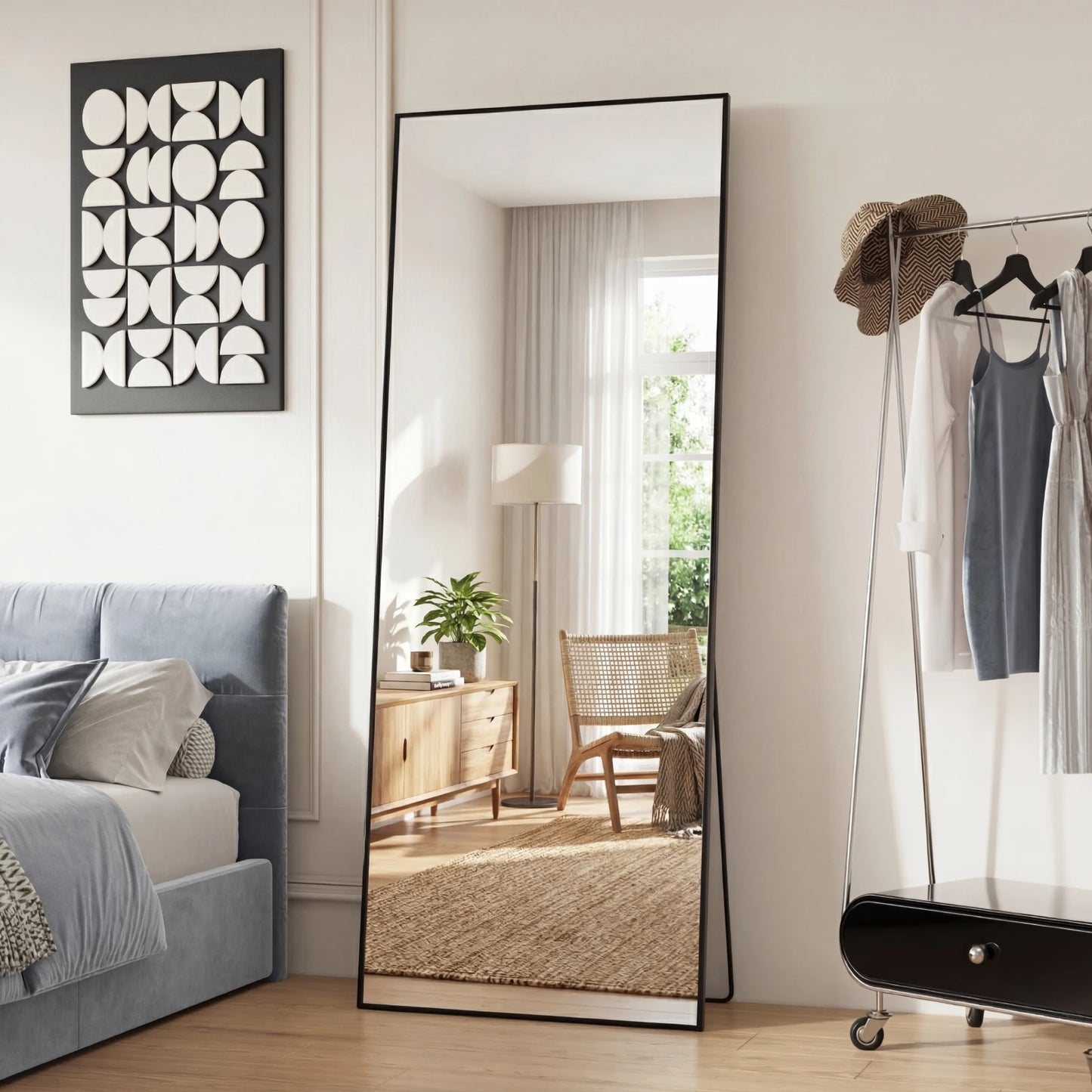 Floor Mirror with Aluminum Alloy Frame