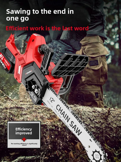 Cordless chainsaw household