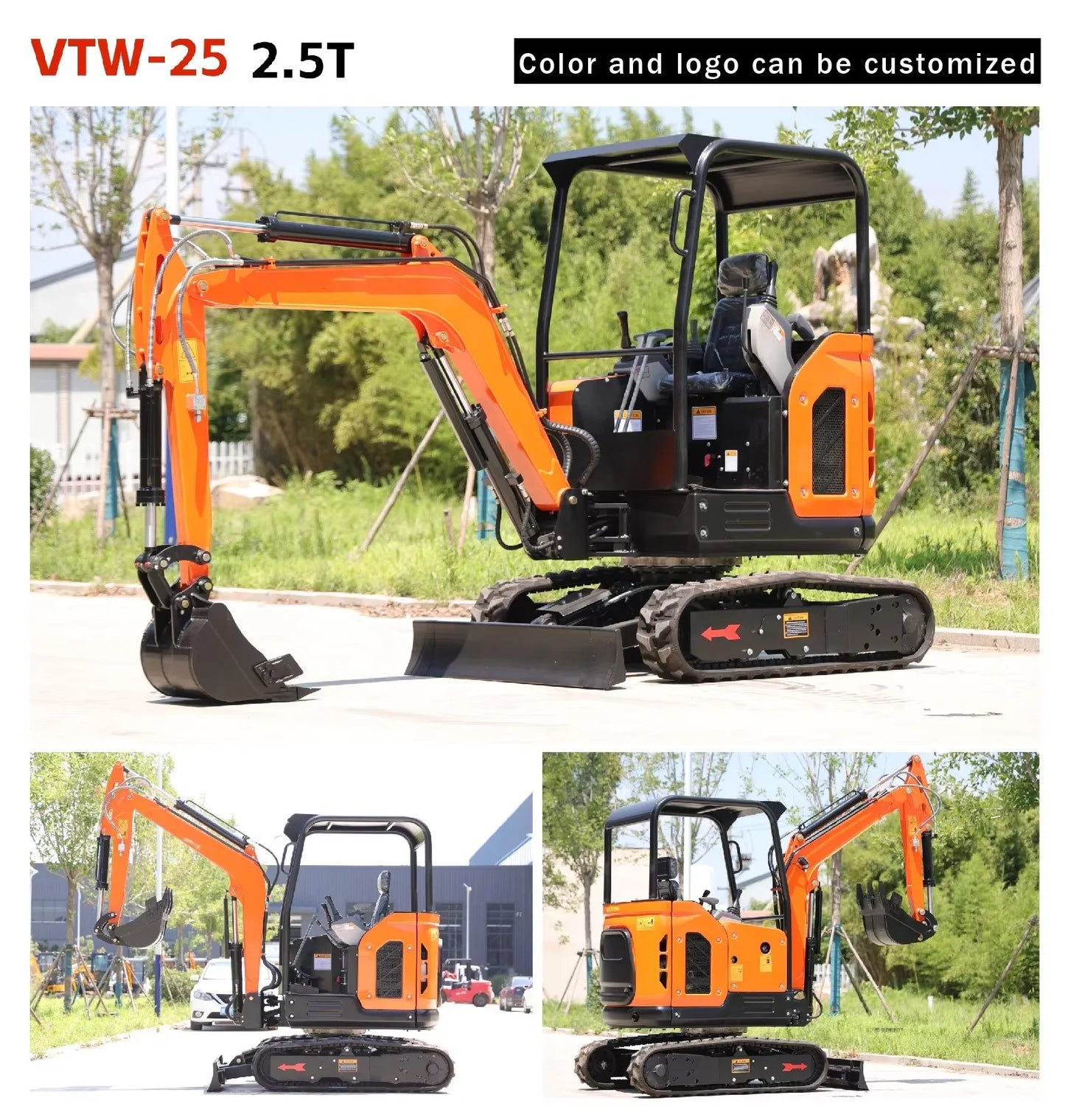 VOTE Free Shipping Mini Excavator