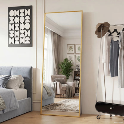 Floor Mirror with Aluminum Alloy Frame