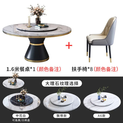 Modern Table and Chair Combination Round Table