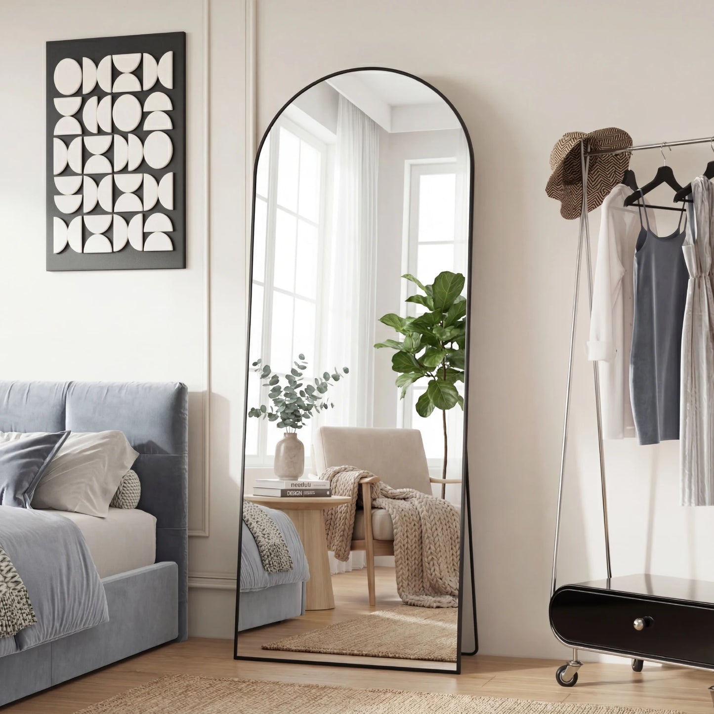 Floor Mirror with Aluminum Alloy Frame