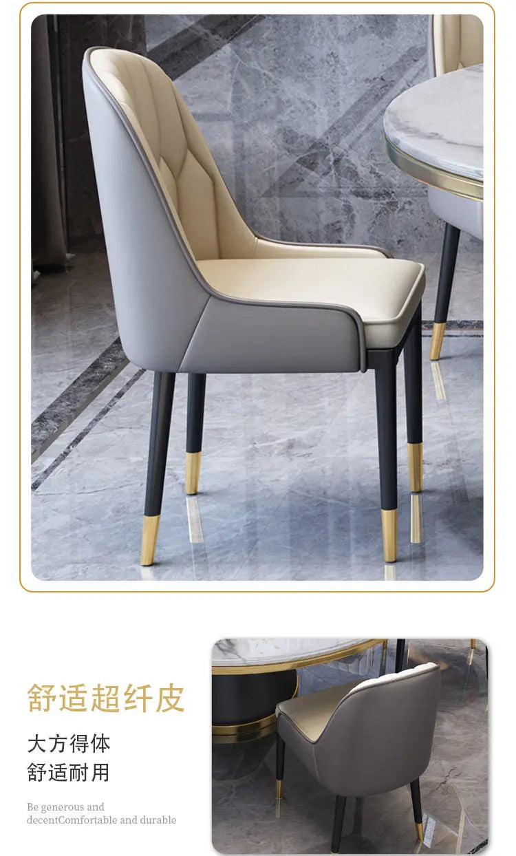 Modern Table and Chair Combination Round Table