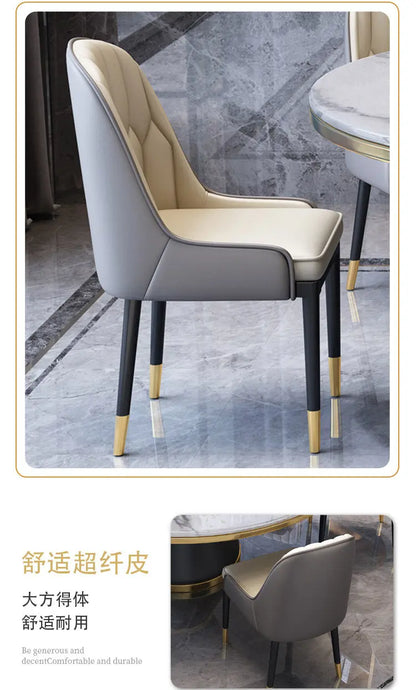 Modern Table and Chair Combination Round Table