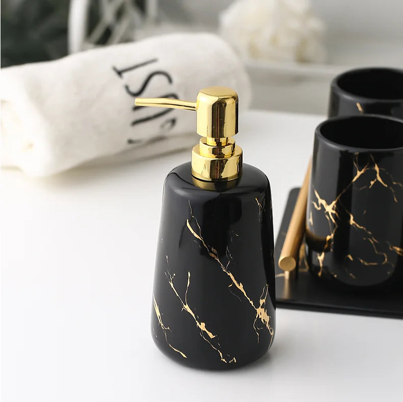 Ceramic Toiletries Bathroom Set