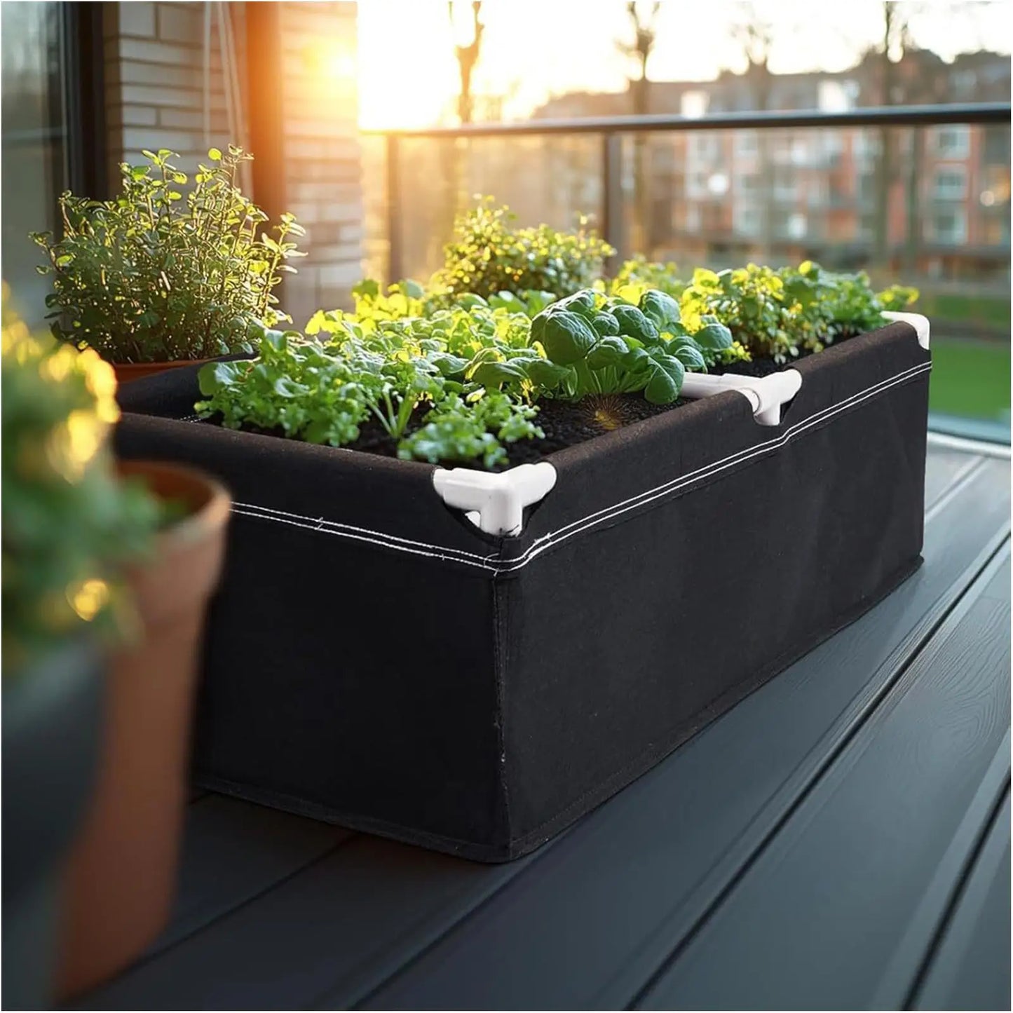 Fabric Garden Plant Bed Rectangular