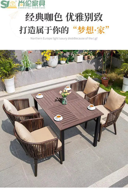 Wood Modern Garden Furniture Sets