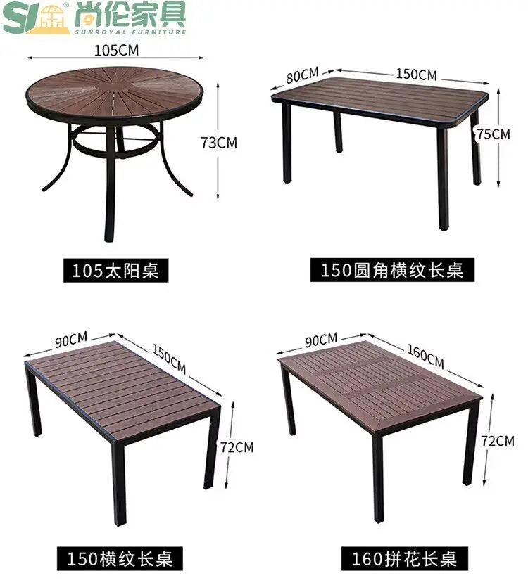 Wood Modern Garden Furniture Sets