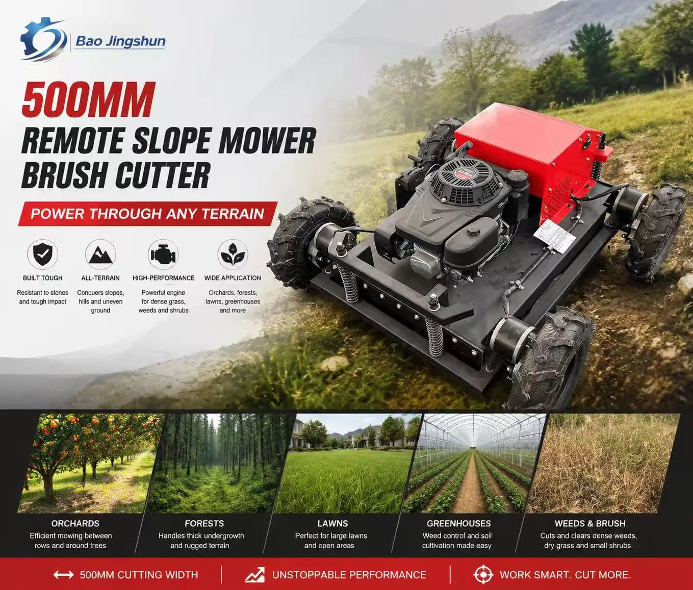 Factory-direct custom wheeled mower