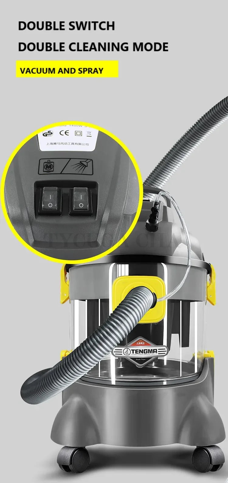 Vacuum Steam 1400W Cleaner