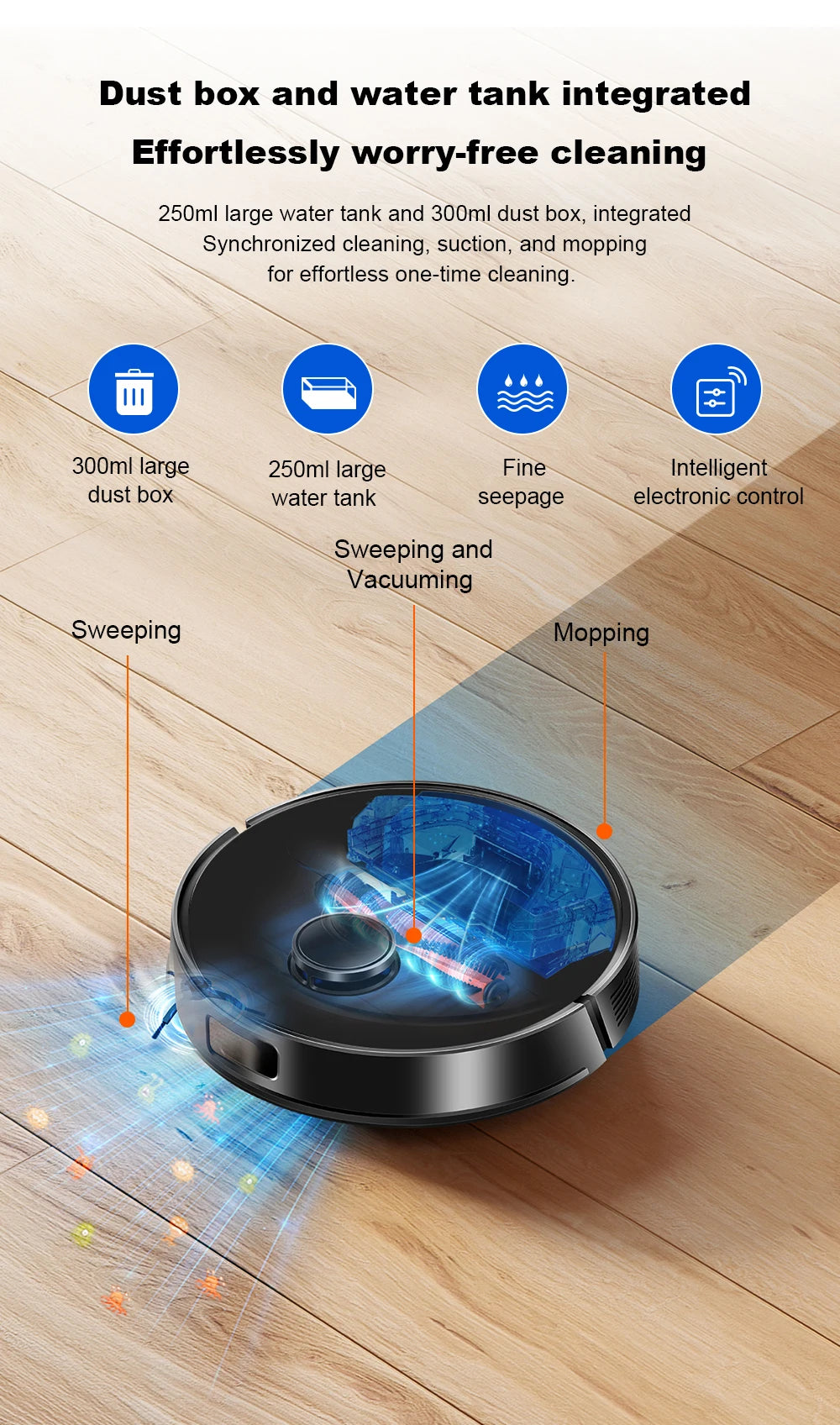 LDS Robot Vacuum Cleaner & Mop