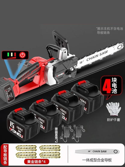 Cordless chainsaw household