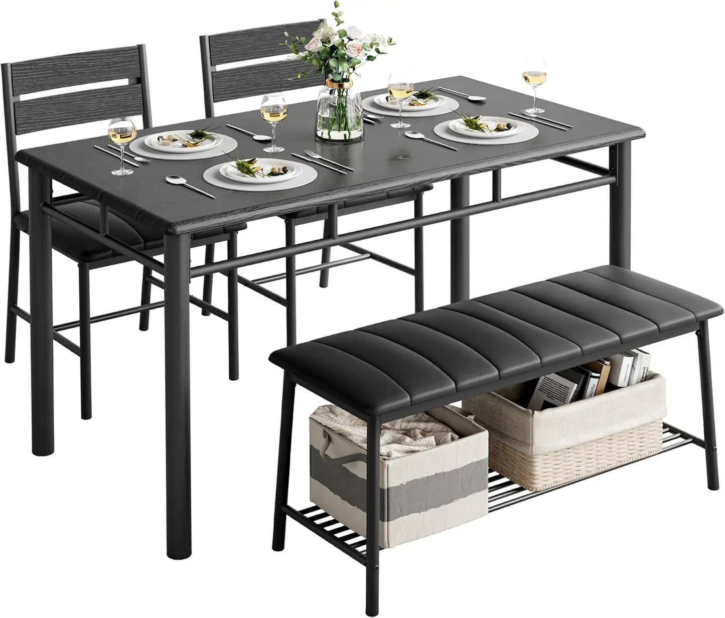 IRONCK Dining Table Set for 4
