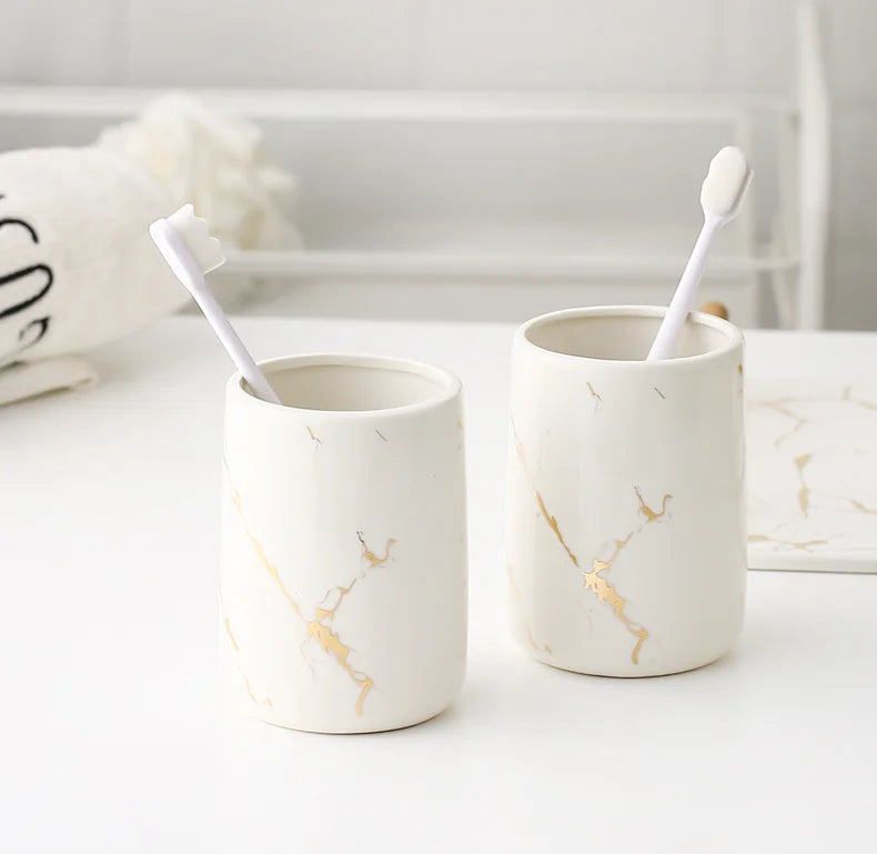 Ceramic Toiletries Bathroom Set