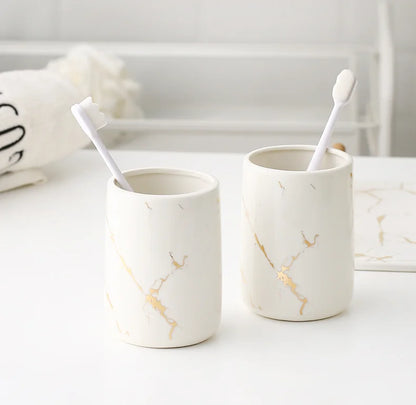 Ceramic Toiletries Bathroom Set