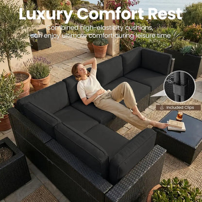 8 Pieces Patio Furniture Set