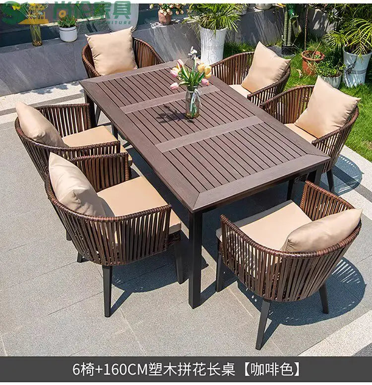 Wood Modern Garden Furniture Sets